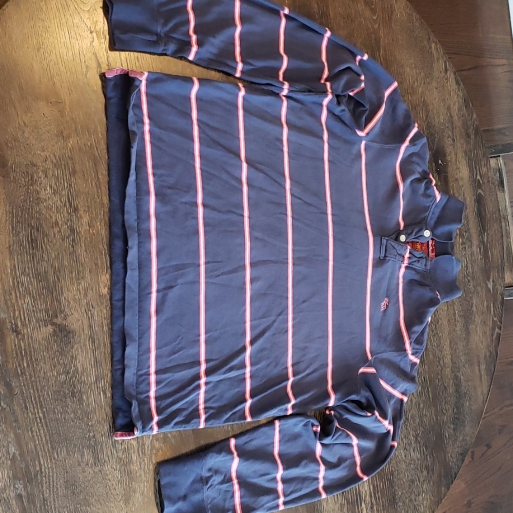Navy blue with cool pink stripe Abercrombie